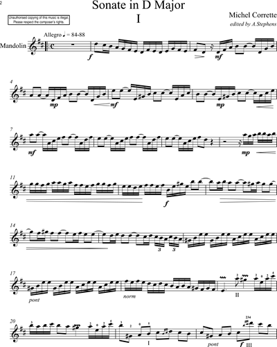 Sonate in D Major