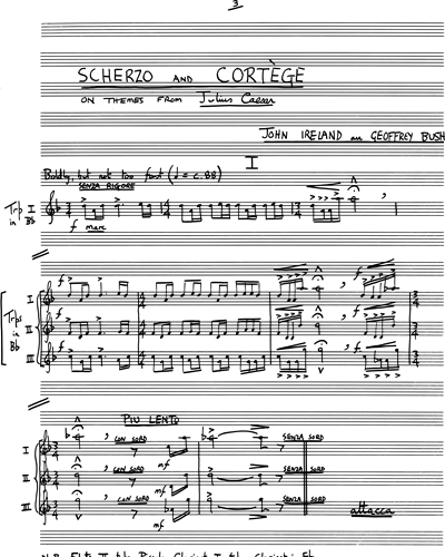Scherzo and Cortège (Themes from "Julius Caesar")