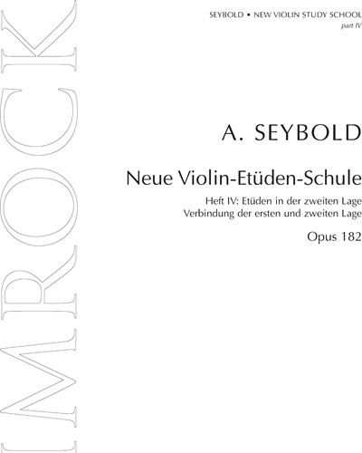 New Violin Study School op. 182 Band 4