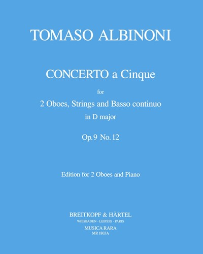 Concerto a 5 in D op. 9/12
