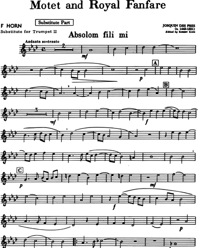 Horn in F (Trumpet Alternative)