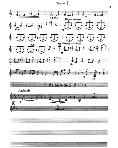 Aleko's Cavatina (No. 10 from the Opera 'Aleko')