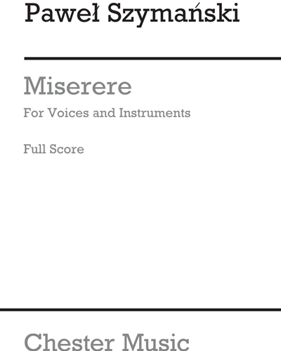 Miserere for Voices and Instruments