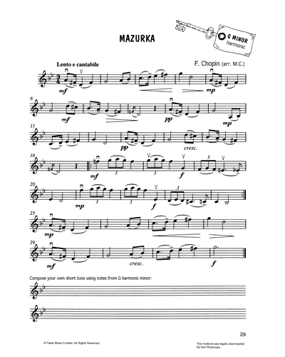 Mazurka in C minor, op. 30 No. 1