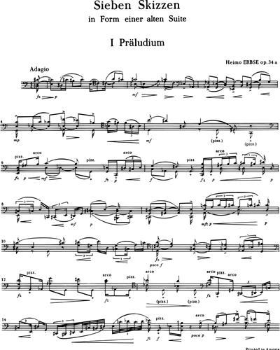 Seven sketches in the form of an old suite, op.34a
