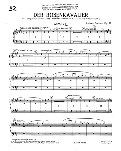 First Sequence of Waltzes (from "Der Rosenkavalier")