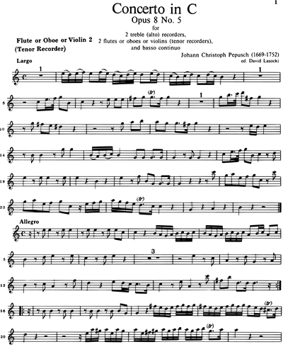 Flute 2/Oboe (Alternative)/Violin (Alternative)/Tenor Recorder (Alternative)