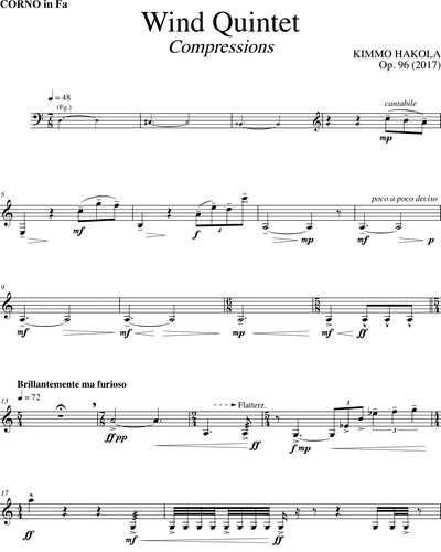 Wind Quintet, op. 96