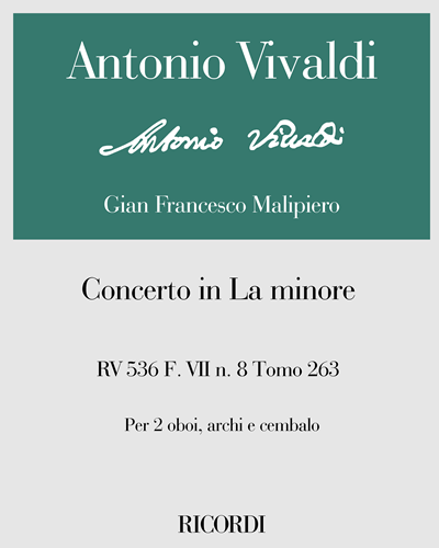 Concerto in La minore RV 536 F. VII n. 8 Tomo 263