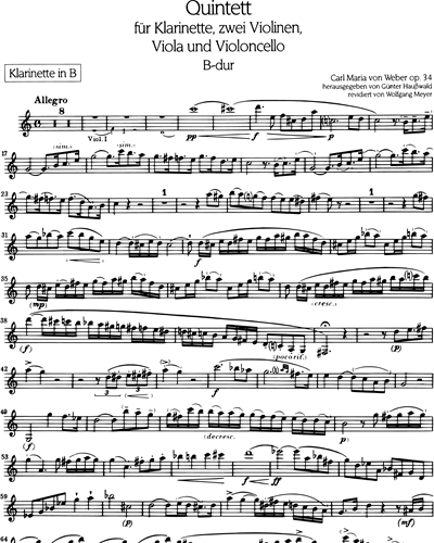 Quintett B-dur op. 34