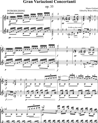 Gran Variazioni Concertanti, op. 35