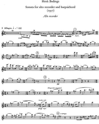 Sonata for Alto Recorder and Harpsichord