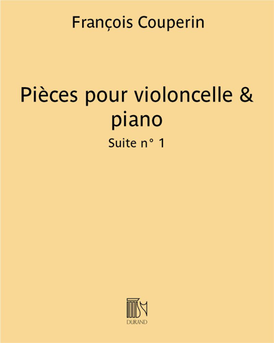 Pièces pour violoncelle & piano: Suite n° 1