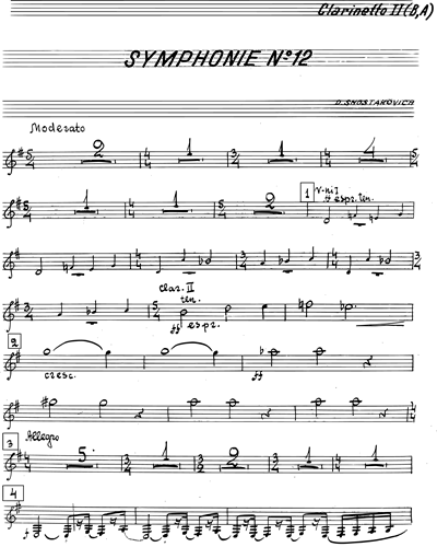 Clarinet 2 in Bb/Clarinet in A 2