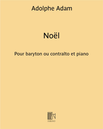 Noël (Minuit, Chrétien...) - Pour baryton (ou contralto) et piano