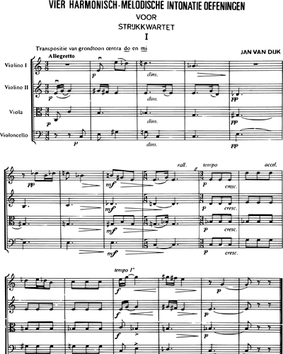 Four Harmonic and Melodic Intonation Exercises