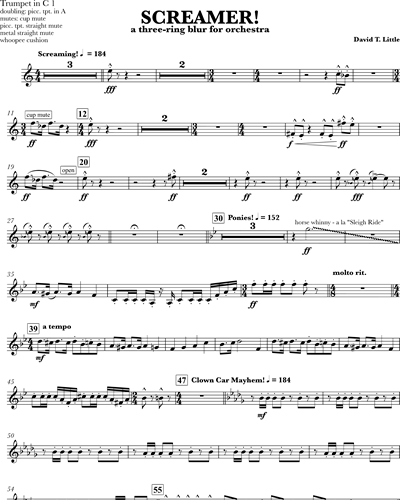 Trumpet 1 in C/Piccolo Trumpet in A