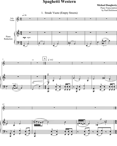 Violin (Alternative) & Piano Reduction (Alternative)
