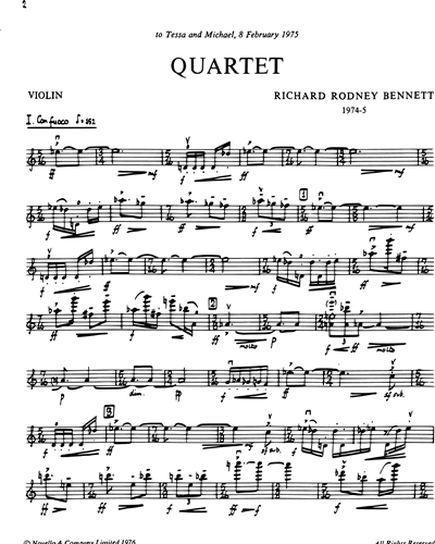 Quartet for Oboe and Strings