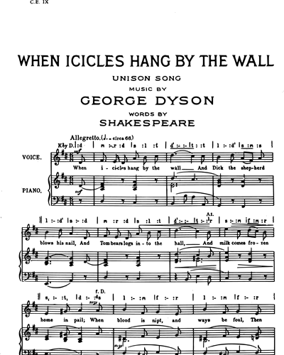 A Dyson Song Book