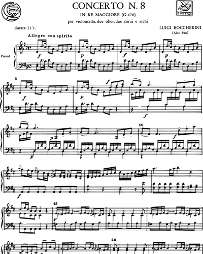 Concerto n. 8 in Re maggiore G. 478