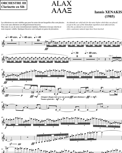 [Orchestra 3] Clarinet