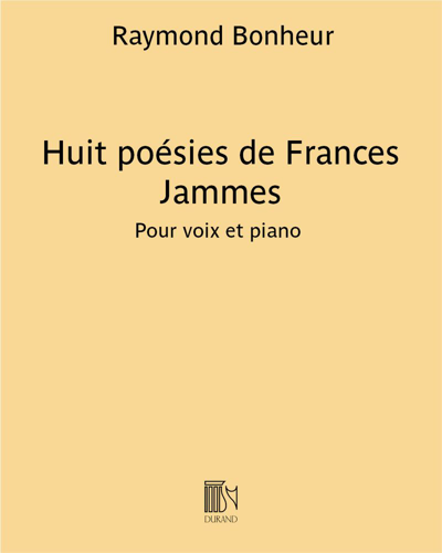 Huit poésies de Frances Jammes