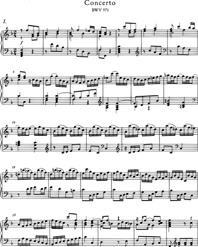 Italian Concerto / French Overture BWV 971, BWV 831