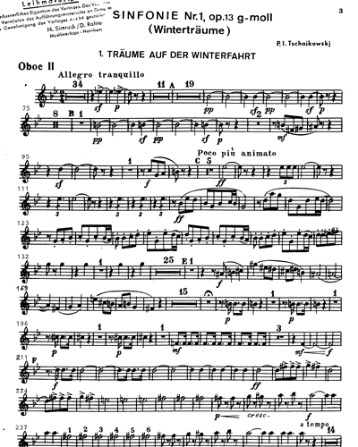 Symphony No. 1 in G minor, ’Winterträume’