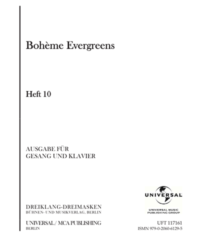 Bohème Evergreens (Heft 10)