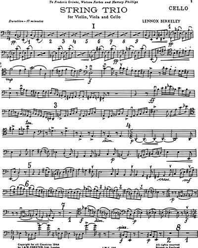 String Trio, op. 19