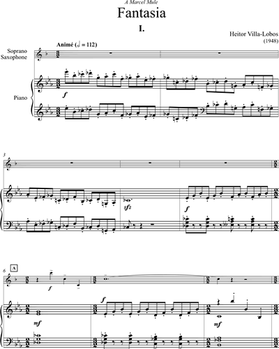 Fantasia for Saxophone and Small Orchestra