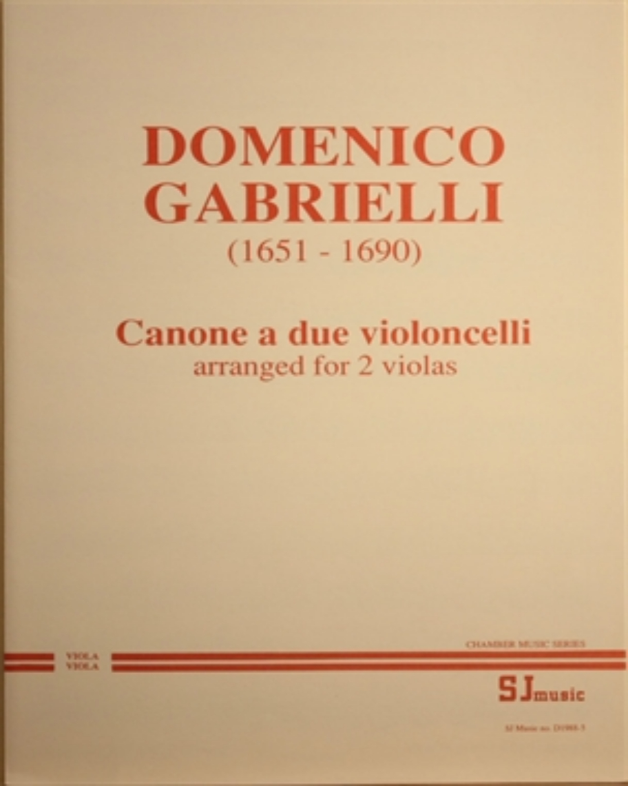 Canone a Due Violoncelli (Arranged for Two Violas)
