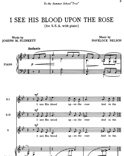 I see his blood upon the rose