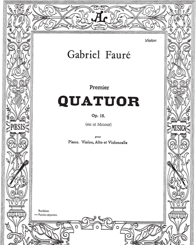 Piano Quartet No. 1 in C Minor, op. 15