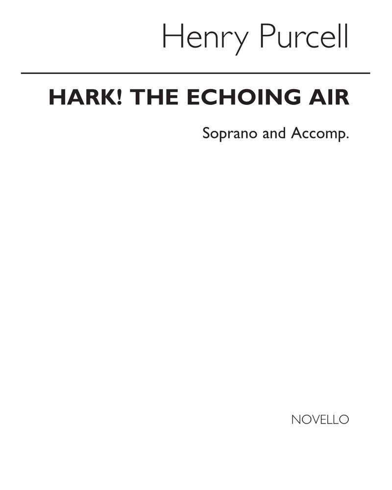 Hark! The echoing air (From "The Fairy Queen")