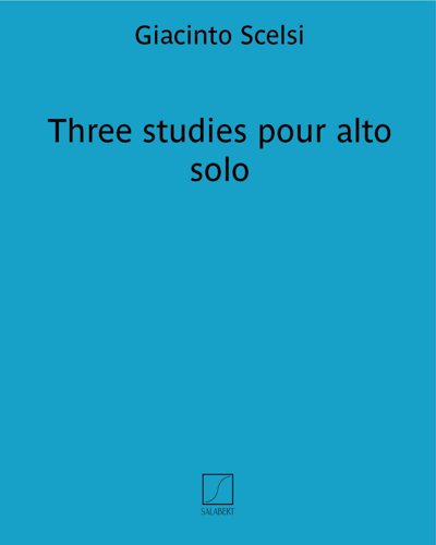 Three studies pour alto solo