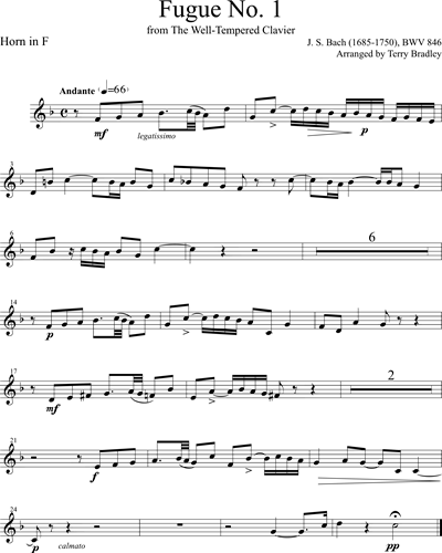 Fugue No. 1, BWV 846 (from 'The Well-Tempered Clavier')