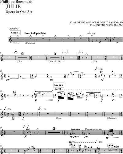 Clarinet/Bass Clarinet/Clarinet in Eb