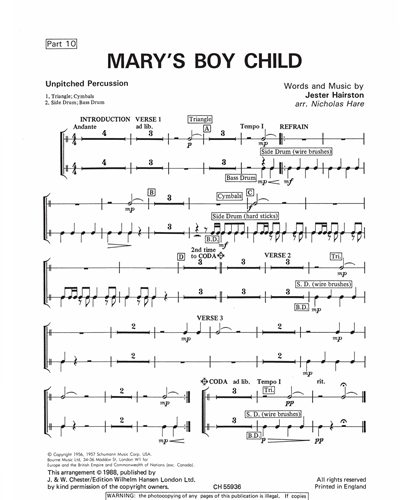 Mary’s Boy Child