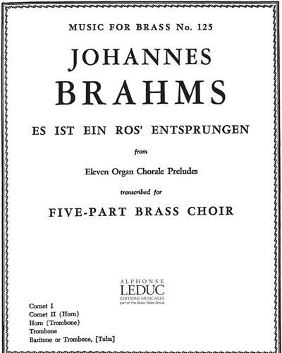 Es ist ein Ros' entsprungen (from '11 Organ Chorale Preludes')