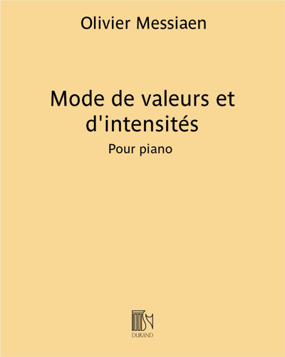 Mode de valeurs et d'intensités (n. 2 de "Quatre Études de rythme")