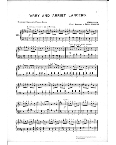'Arry And 'Arriet Lancers