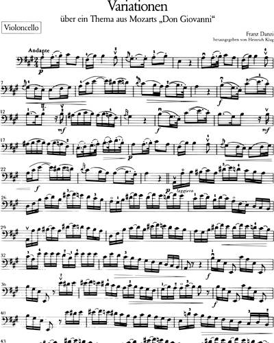 Variationen über ein Thema aus W.A. Mozarts „Don Giovanni“