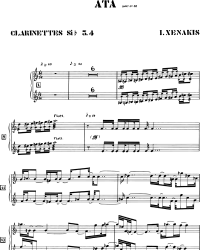 Clarinet III-IV