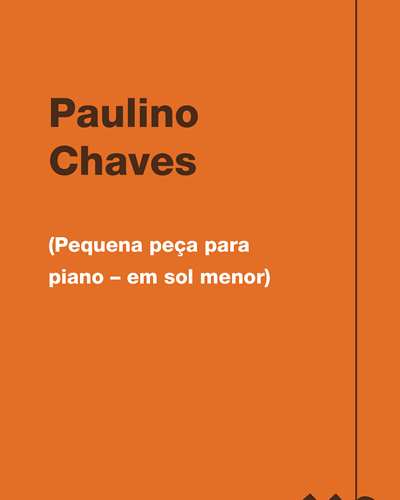 (Pequena peça para piano – em sol menor)