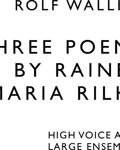 Three Poems by Rainer Maria Rilke