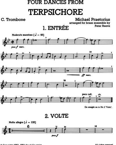 Trombone Treble Clef 1 (Alternative)