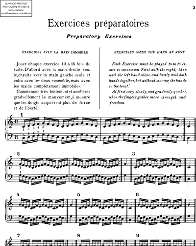 Exercices préparatoires pour le piano Op. 16