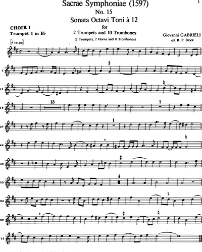 [Choir 1] Trumpet in Bb (Alternative)
